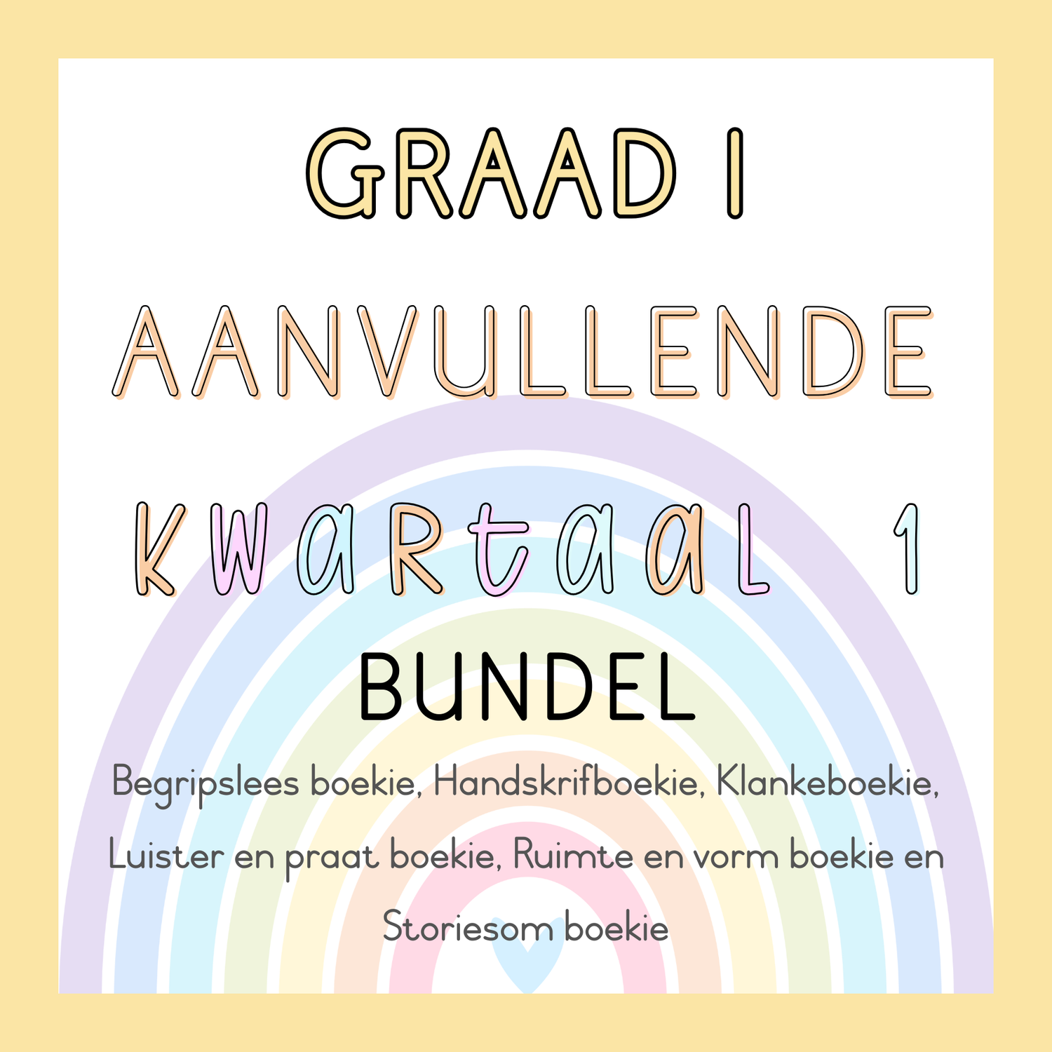 Graad 1 Aanvullende Kwartaal 1 Bundel (2025)