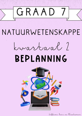 Graad 7 Natuurwetenskappe Kwartaal 2 Beplanning (2025)