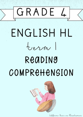 Grade 4 English Home Language Reading Comprehension Book [Term 1] (2025)