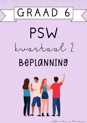 Graad 6 PSW Kwartaal 2 Beplanning (2025)