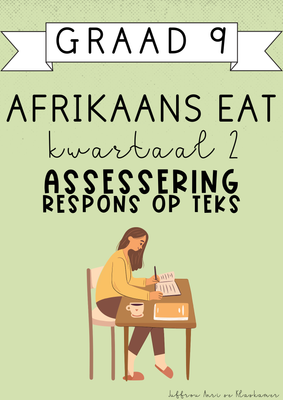Graad 9 Afrikaans EAT Kwartaal 2 Assessering: Respons op Teks (2025)