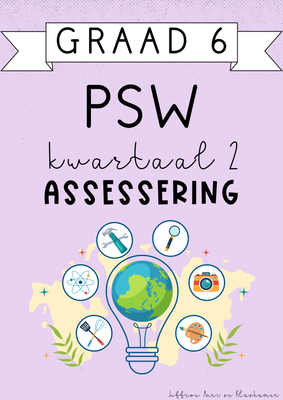 Graad 6 PSW Kwartaal 2 Assessering (2025)
