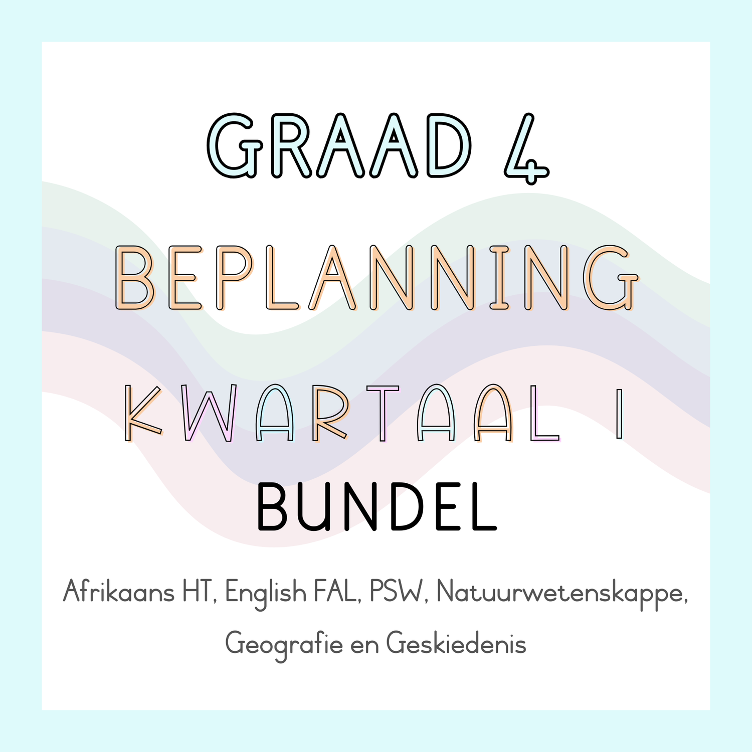Graad 4 Beplanning Kwartaal 1 Bundel (2025)