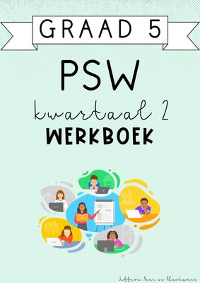 Graad 5 PSW Kwartaal 2 Werkboek (2025)