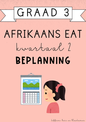 Graad 3 Afrikaans EAT Kwartaal 2 Beplanning (2025)