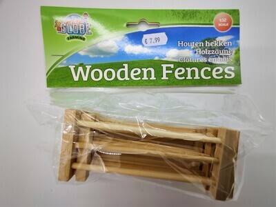 Kids Globe 1:32 scale wooden fence set with hinged gate​

