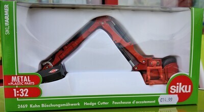 Siku 2469 1:32 scale Kuhn Hedge Cutter model with adjustable arm and cutter

