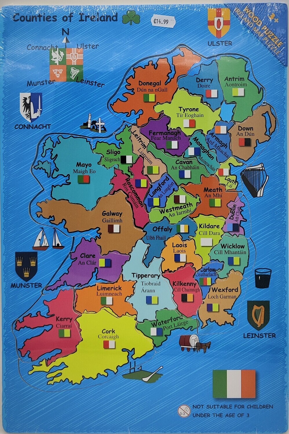 Ireland Large Wooden Puzzle