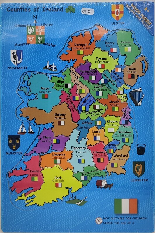 Ireland Large Wooden Puzzle
