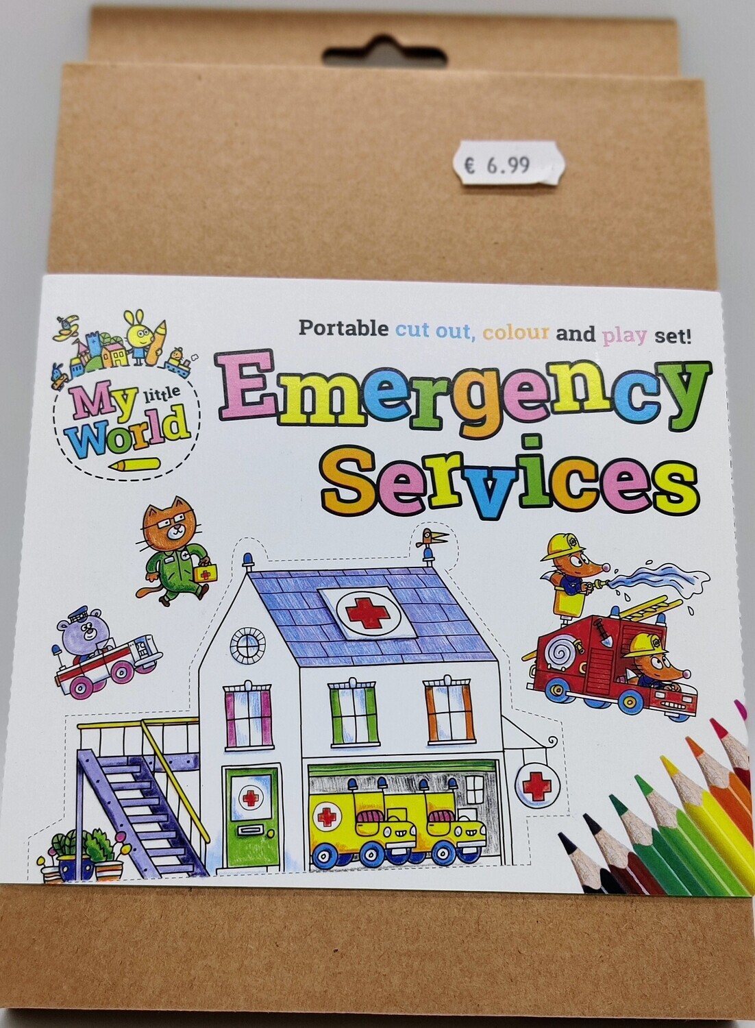 Emergency Services Cut Out Colour and Play Set
