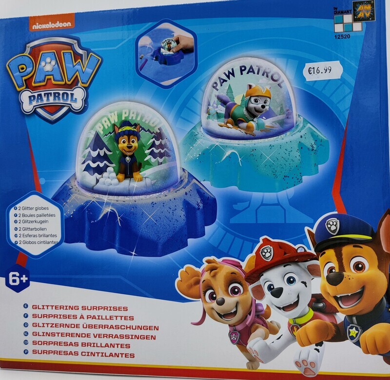 Paw Patrol Glitter Domes Set
