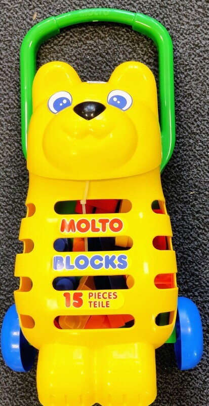 Molto Bear Trolley With Blocks