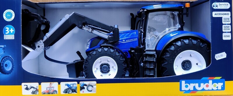 Bruder 3121 New Holland T7 315 with Front Loader