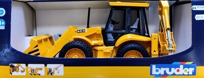 Bruder 02428 JCB 4CX Tractor with Front Loader and Digger – 1:16 Scale Model

