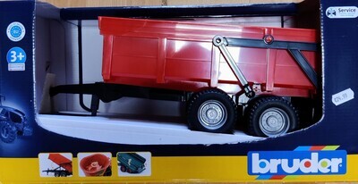Bruder 02211 Red Tipping Trailer – 1:16 Scale Model

