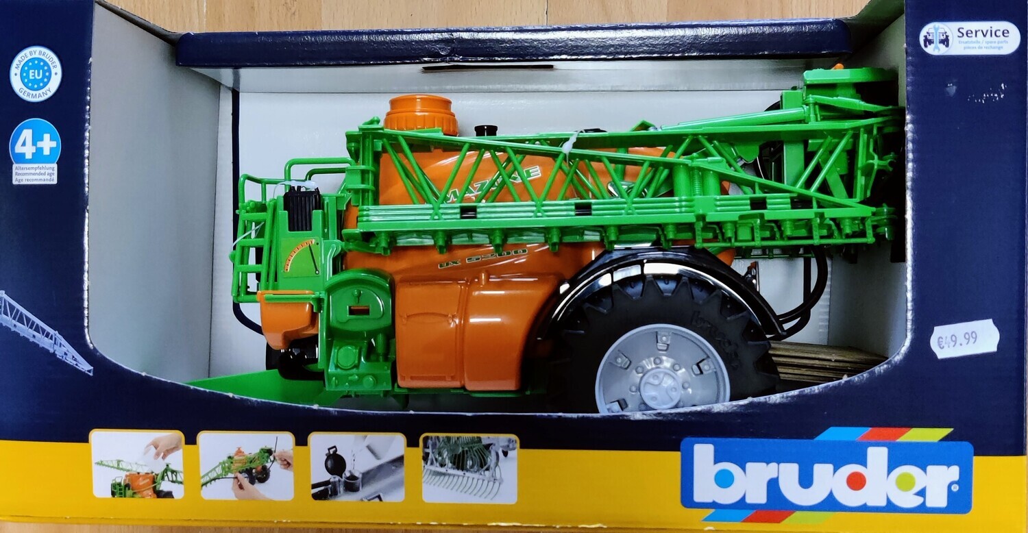 Bruder 02207 Amazone UX 5200 Trailed Field Sprayer – 1:16 Scale Model

