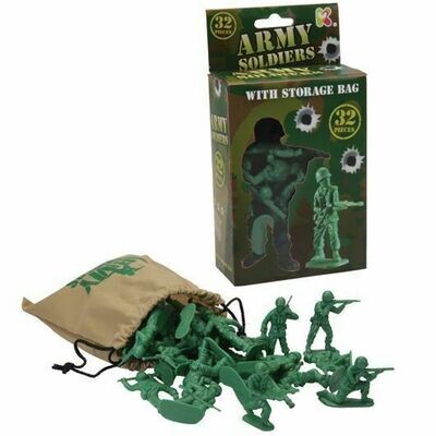 Set of Army Soldiers in Bag