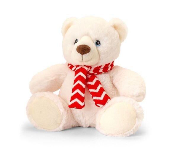 25cm Polar Bear with Scarf – Soft and cuddly plush toy​
