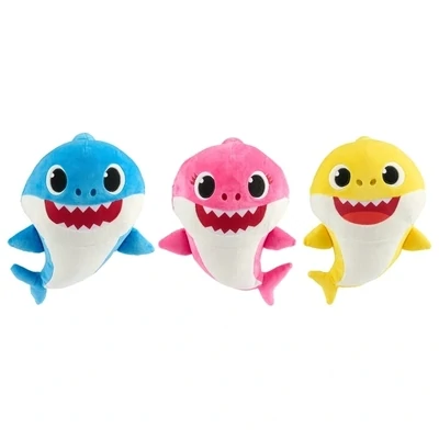 Baby Shark Singing Plush – Interactive plush toy that sings the Baby Shark song.

