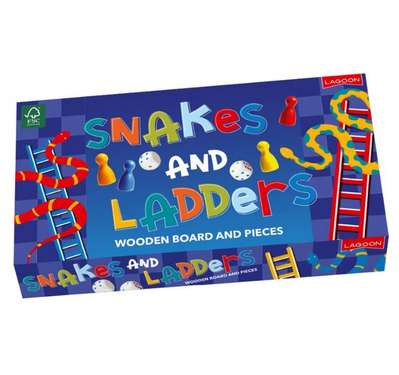 Lagoon Wooden Snakes & Ladders