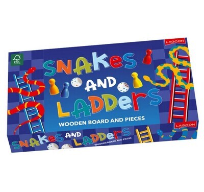 Lagoon Wooden Snakes & Ladders