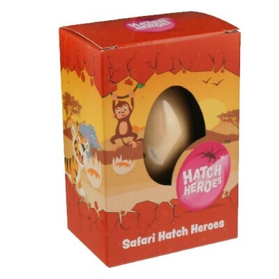 Safari Hatch Heroes – colorful hatching egg toy revealing a surprise safari animal for children​

