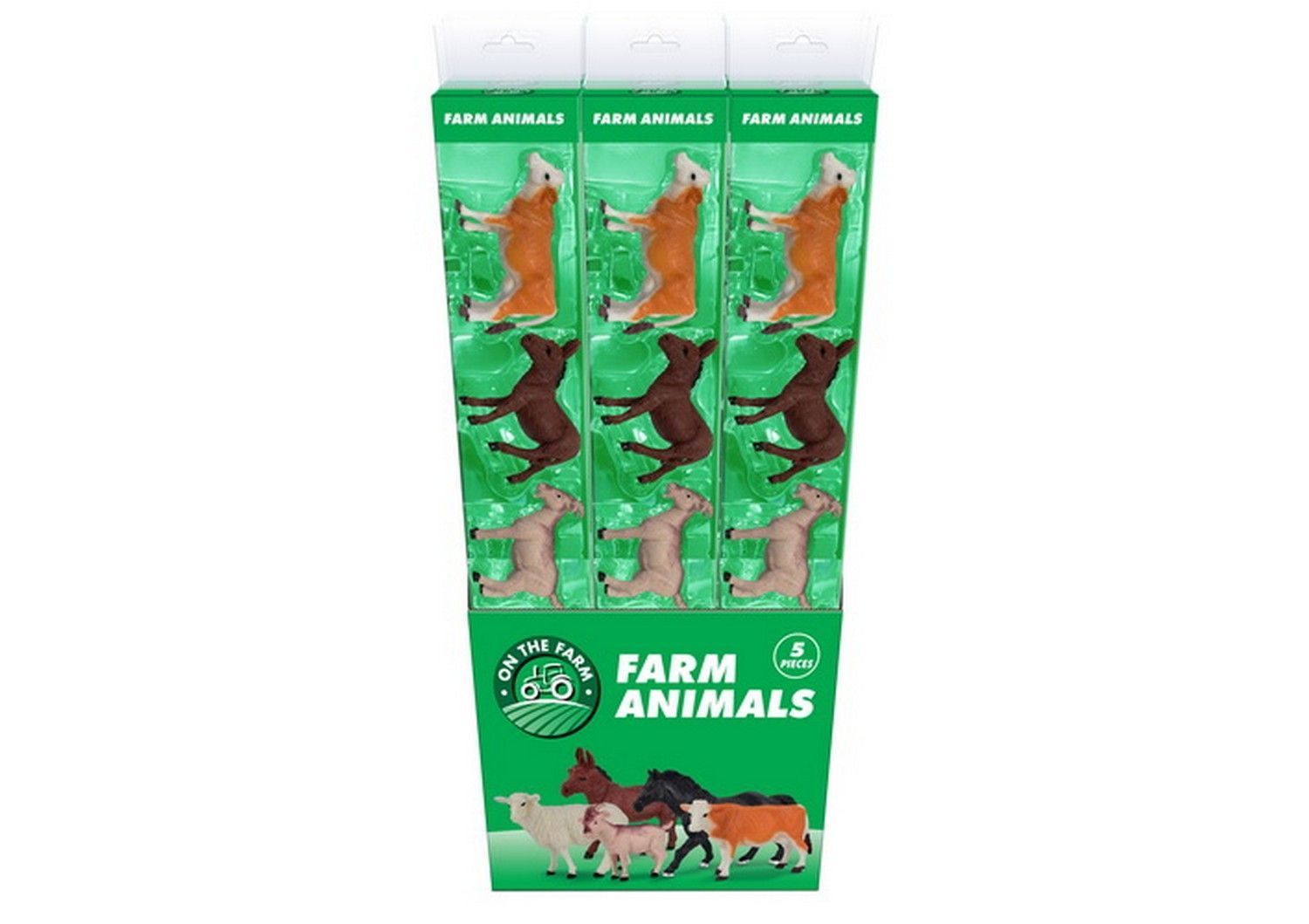 Farm Animals Box of 5 Assorted