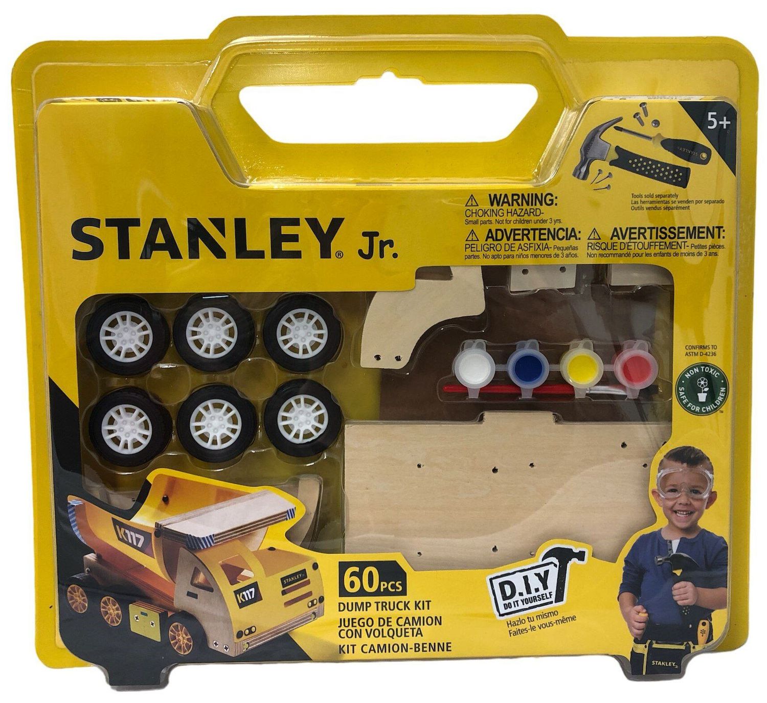 Stanley Jr Dump Truck Wooden Assembly Kit