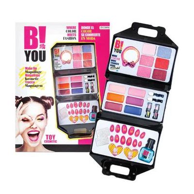 B You Cosmetics & Makeup Handbag Playset – Pretend Play Accessories


