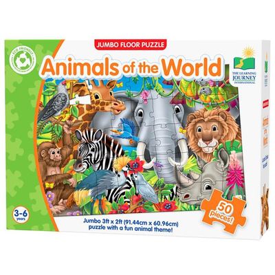 Jumbo Floor Puzzle Animals of the World 50pcs