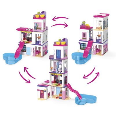 Barbie Mega Color Reveal Dreamhouse – 30+ Surprises, 5 Micro-Dolls, 6 Pets

