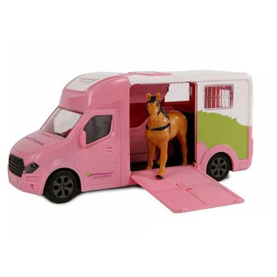 Kids Globe Pink Horse Truck with Light and Sound