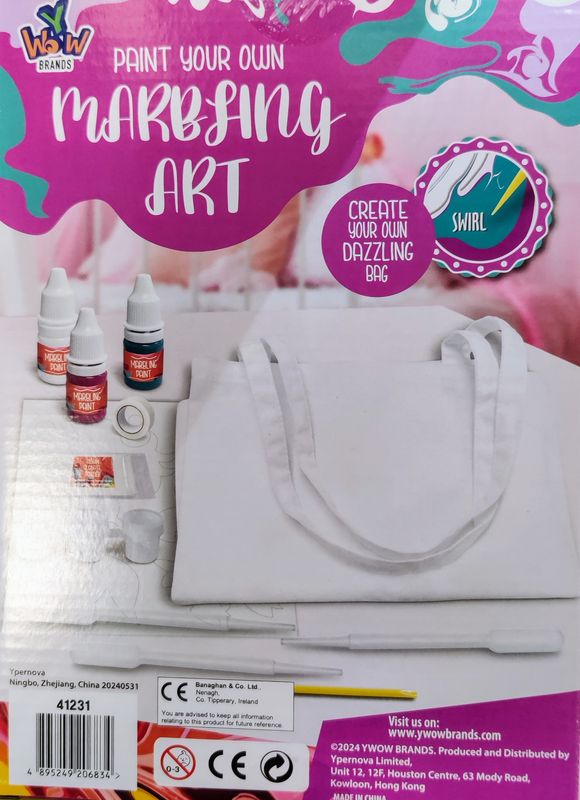 Marbling Art Handbag Kit