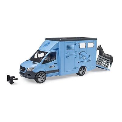Bruder 02674 MB Sprinter Animal Transporter with Horse – 1:16 Scale Model

