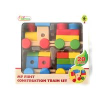 My First Construction Train Set Wooden