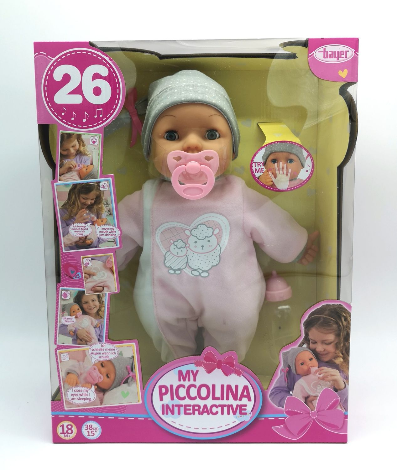 Bayer Piccolina Interactive Baby Doll with Accessories