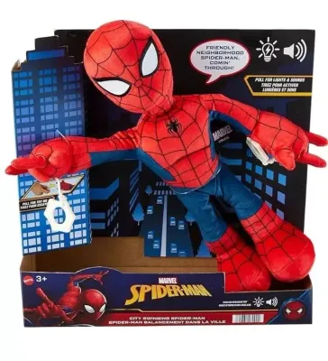 City Swinging Spiderman Plush