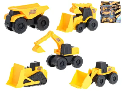 Pack of 5 Construction Vehicles