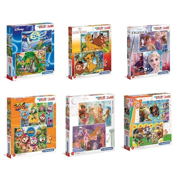 Clementoni Puzzle Assortment 2 x 60pc