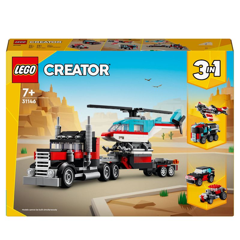 Lego 31146 Creator Truck With Helicopter