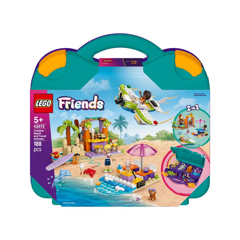 Lego Friends 42672 Creative Beach and Travel Suitcase