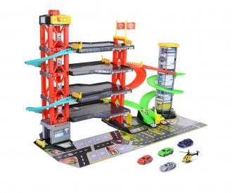 Dickie Toys Parking Garage with cars