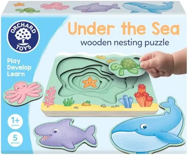 Under the Sea Wooden Nesting Puzzle