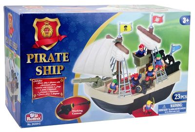 Red Box Pirate Ship Playset