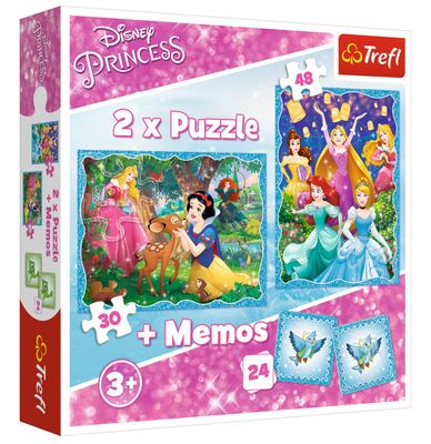 Trefl 2 x Puzzle plus Memo card assorted