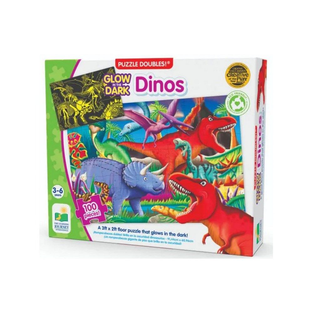 Puzzle Doubles Glow in the Dark Dinos