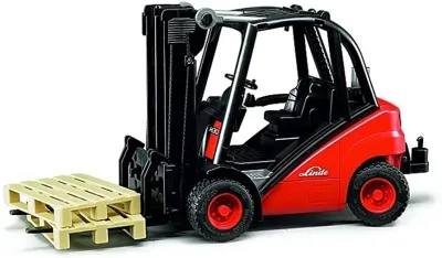 Bruder 02511 Linde H30D Forklift with 2 Pallets – 1:16 Scale Model

