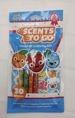 Scents to Go Scented Crayon Pack featuring vibrant colors and delightful scents for kids​

