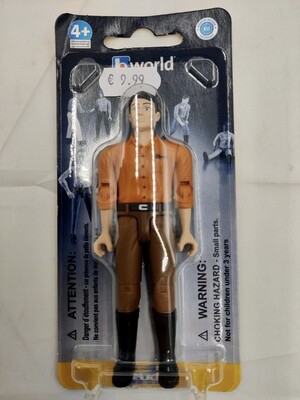 Bruder World Farmer 1:16 scale figure in farming attire

