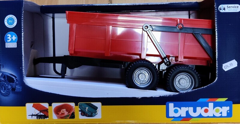 Bruder 02211 Red Tipping Trailer – 1:16 Scale Model

